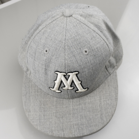 Moondoggies Cap Hat Surf Skate Gray & White Men's Wool Blend - Picture 3 of 11